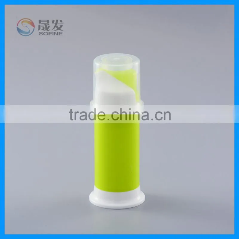 60g Empty plastic airless pump toothpaste bottle