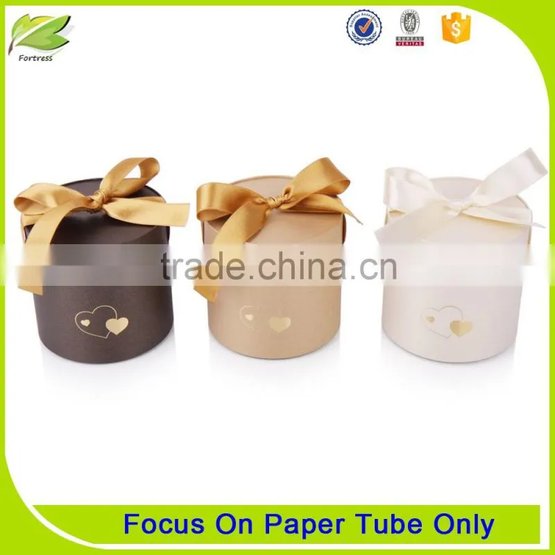 Tea paper packaging tube with plastic lid