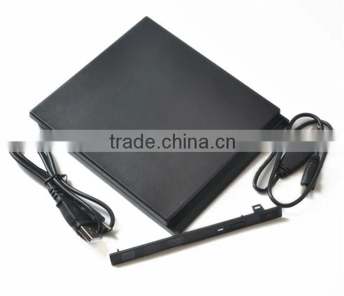 wholesale new 9.5mm USB 2.0 Slim External Case Enclosure for SATA CD DVD RW Burner Drive