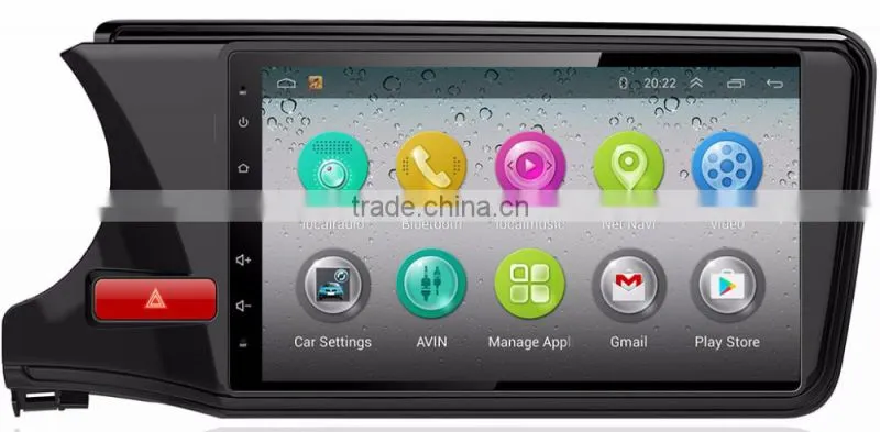 Support 3G/Wifi/Audio/Video Dvd Car Audio System For HONDA CITY 2015 1G Ram 1024*600