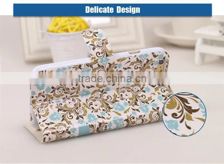 LZB flip leather cover for iphone 5c cell phone case