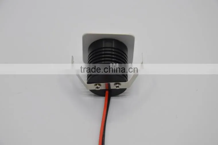 Square shape ellipse hole 3W LED downlight Epistar COB Clear diffuser TEC002S3WQ3