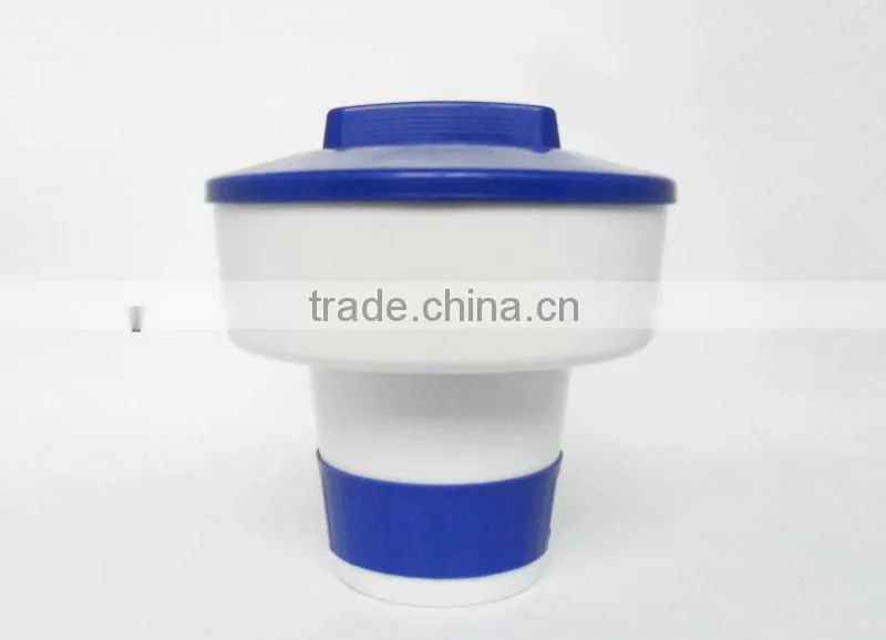 LARGE DELUXE swimming pool or spa floating chlorine dispenser with 3 x 200g large blue horizons (P1903)