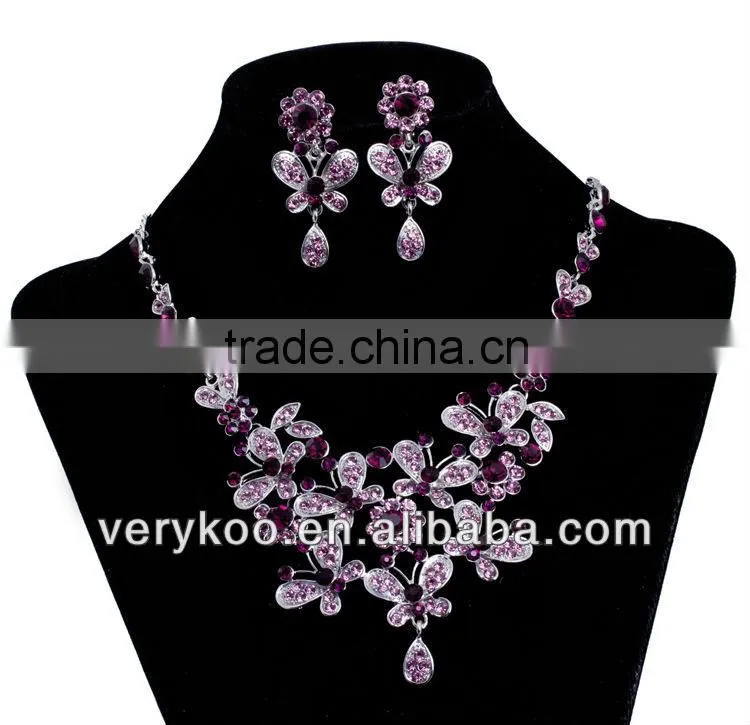 Indian artificial fashion pearl drop brdal earrings and necklace set,fashon bridal jewelry set