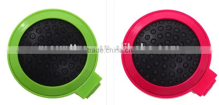 Yiwu Wholesale High Quality Mini Round Shape Folding ABS Head Massage Comb with Mirrow