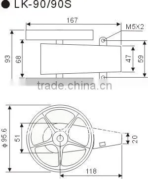 Yard and inches forward and reverse Digital length meter cable meter counter