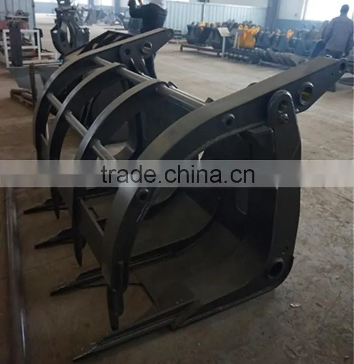 OEM SDLG Wheel Loader Attachment Big Grass Grapple For LG978 Wheel Loader