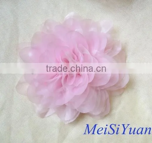forever rose flower for girl dresses/ribbon flowers for gartments/ brooch women chiffon flower