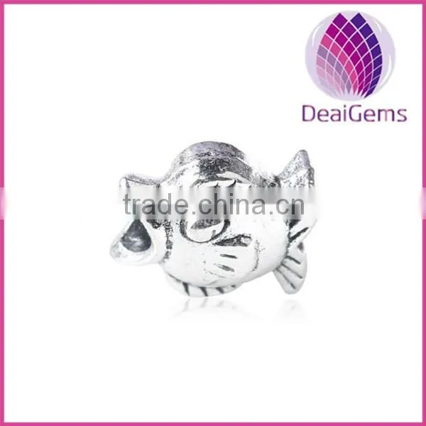 fish sharp charm pendant jewelry bead
