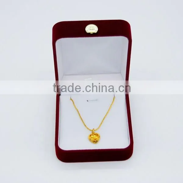 Velvet jewelry packaging box pendant boxes pendant packaging box