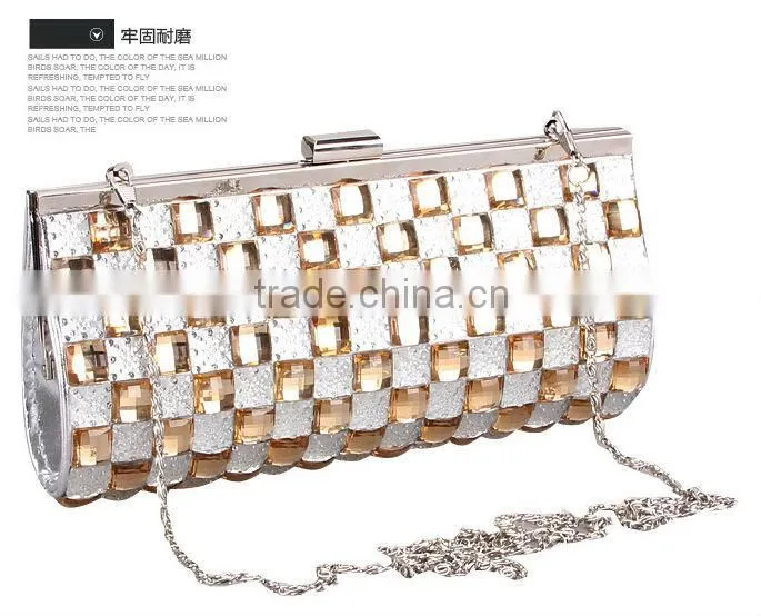 2015 crystal and rhinestone evening bags fashion clutch bag