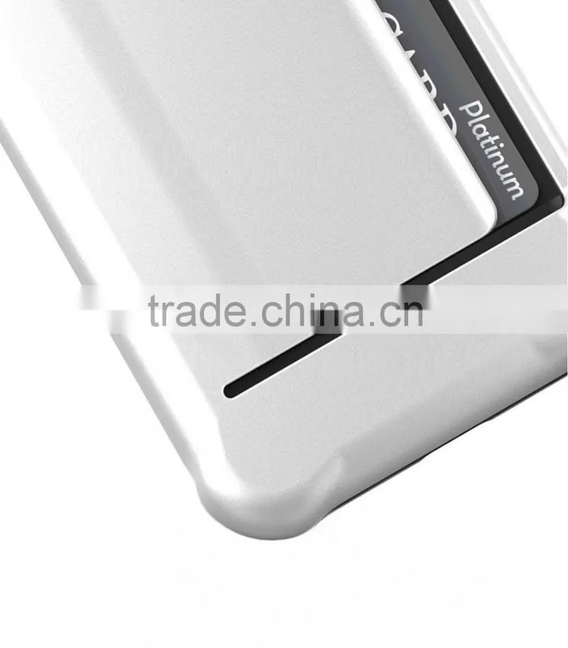 Back Card Slot Mobile Phone case Double Layer case for Apple iPhone 7 (4.7")