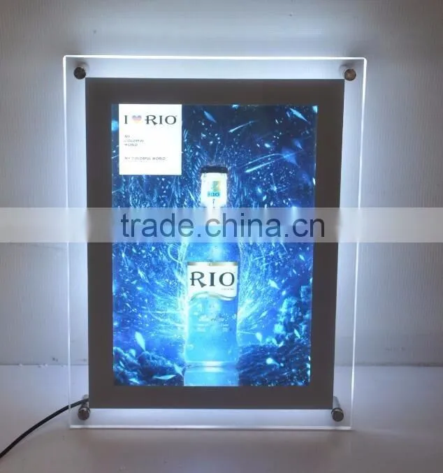 Shop sign advertising light boxes message led display panel board