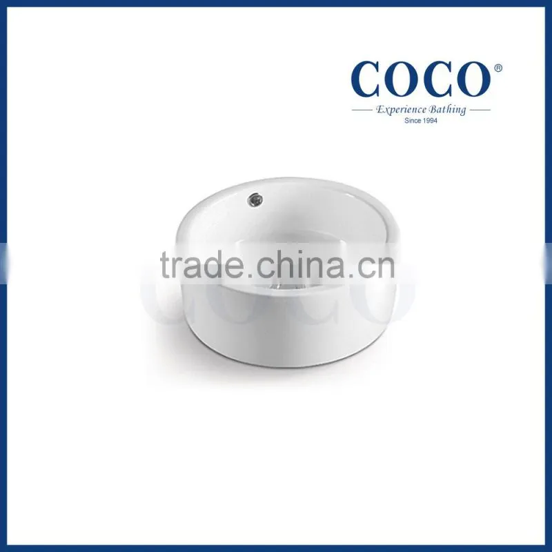 bathroom ceramic 410mm round shape hand wash sink