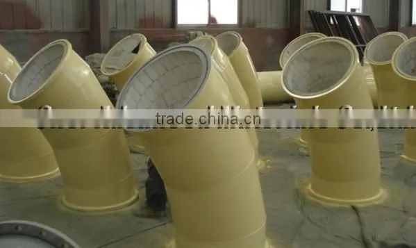 Ceramic lined wear resistant steel pipe, ceramic lined elbow