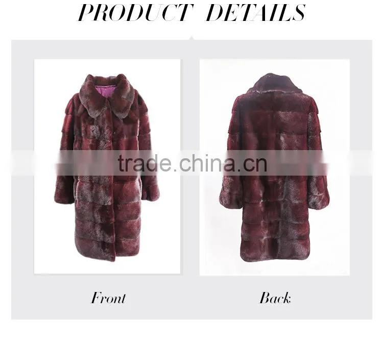 Factory custom made fur coat mink