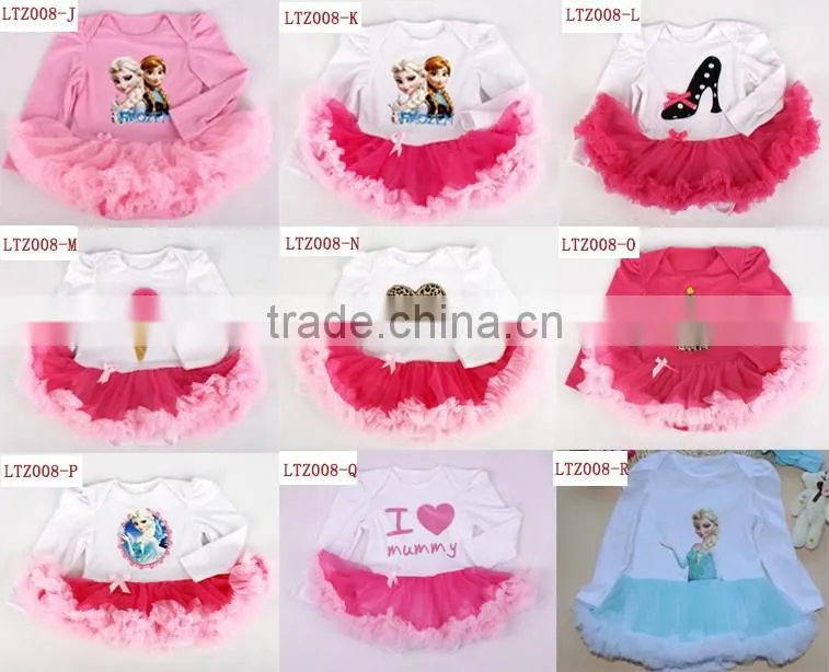 LTZ008-E Toddler Girl Dresses Princess Costume 2016 Brand Kids Dress Girls Clothes Mickey Print Children Dress