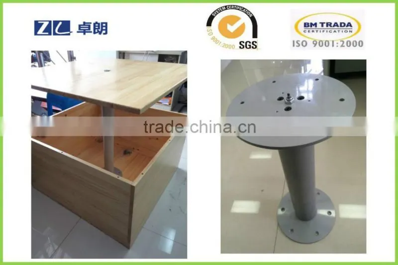 Gas lifting column used for tatami furniture of japanese style