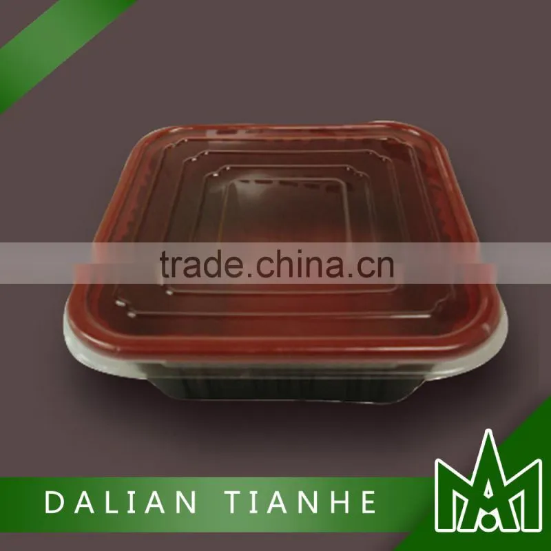 High quality chinese black plastic disposable food container