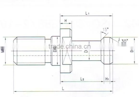 JIS B6339-1986 pull stud