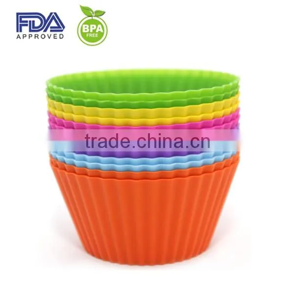 Colorful Silicone Muffin Mold