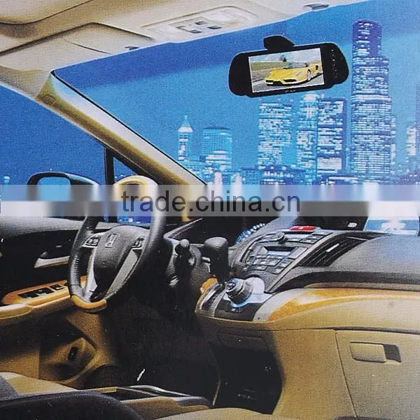 7 inch Car Rear View Mirror with USB/FM/MP5/Bluetooth,car mirror monitor