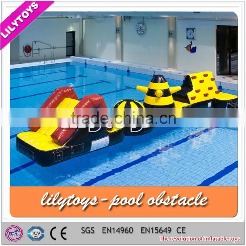 large inflatable water pool toys, inflatable floating water obstacle for sale
