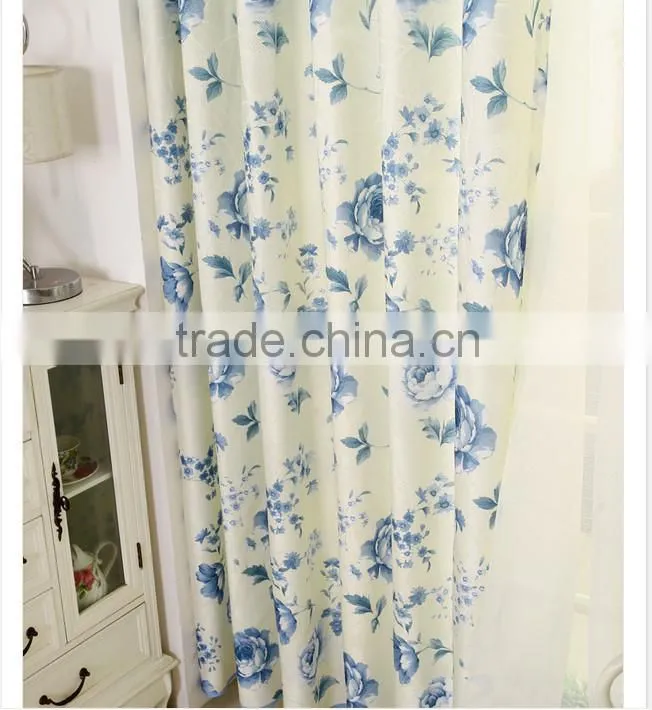 2015 hot sale printed designed No. 06 window curtains, made- up black out fabric in home or hotel
