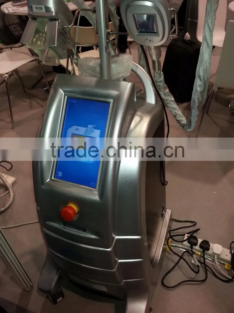 Free shipping Vertical 3 handle Cryolipolysis Machine Body Contouring , Non Invasive cryolipolysis Treatment