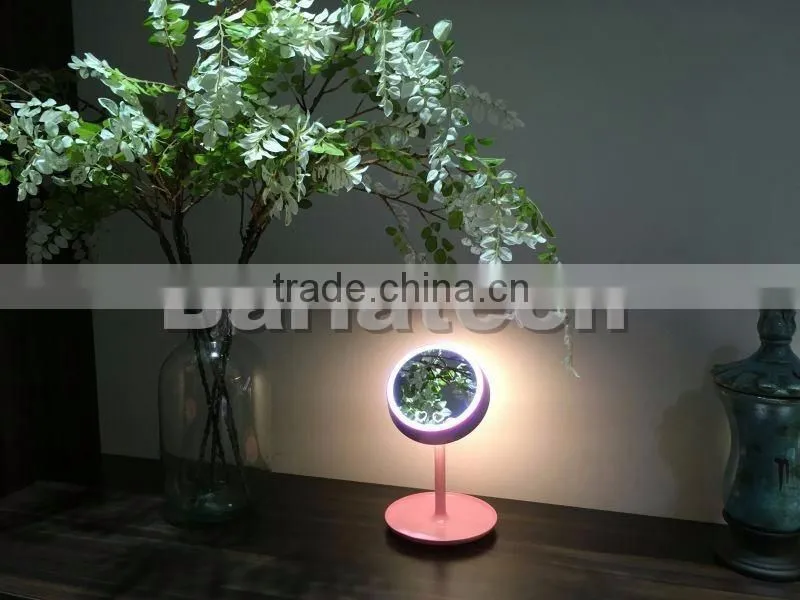 Fashional Touch Screen LED Make-up Mirror Lighted & Desktop Make Up Mirror With LED Light Lamp