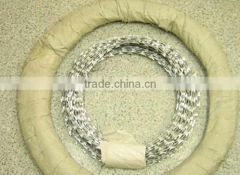 Crossed Coil BTO30 Razor Wire with plate thickness 0.5mm