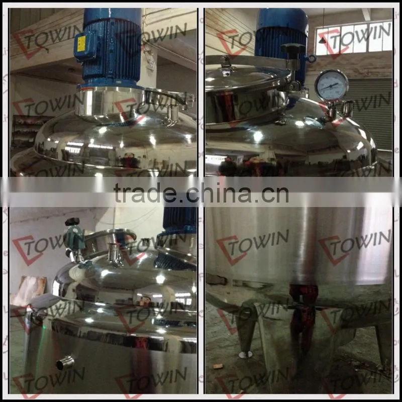 100-10000L stainless steel high pressure chemical reactor with condensor