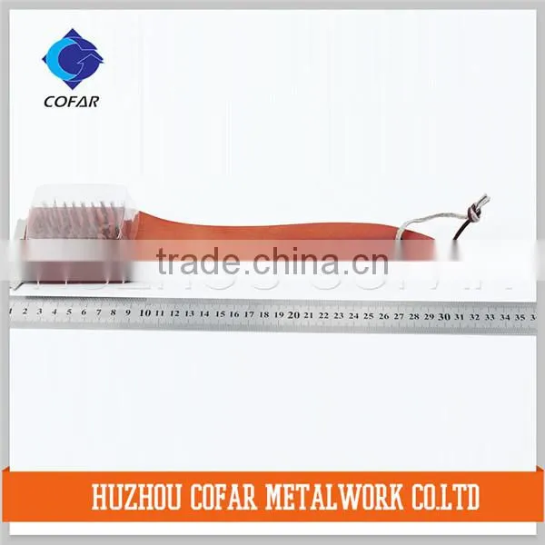 High quality wholesale 12-inch 3-sided grill brush