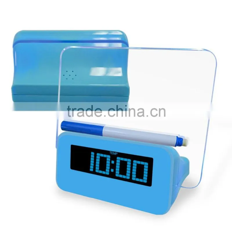 Memo board Digital Alarm Clock with Phone Charrger