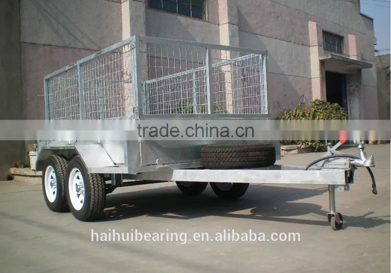 8*5 & 10*5 tandem box trailer with cage