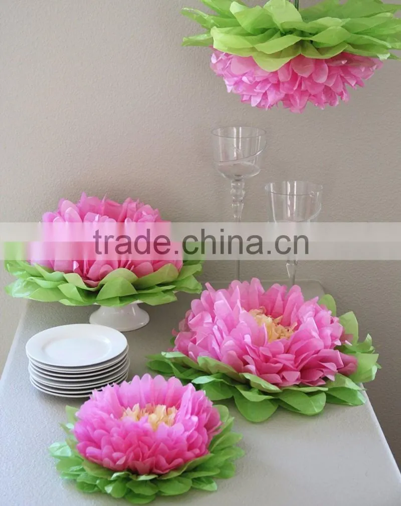 YellowTissue Paper Flowers For Girls Party Decorations