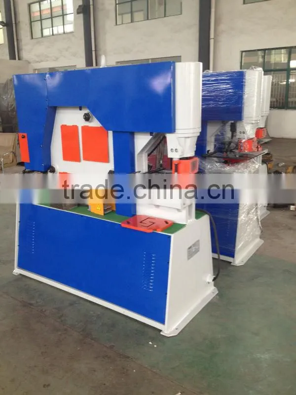 Hydraulic ironworker for angle bending /press brake/flat-bar shear/angle miter shear/Q35Y multi-functuion hydraulic ironworker
