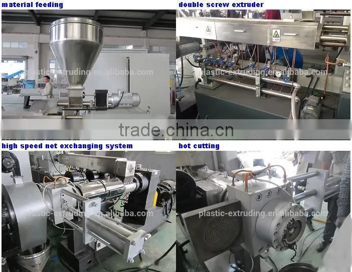 Die face cutting PVC recycling pelletizing machine for sale