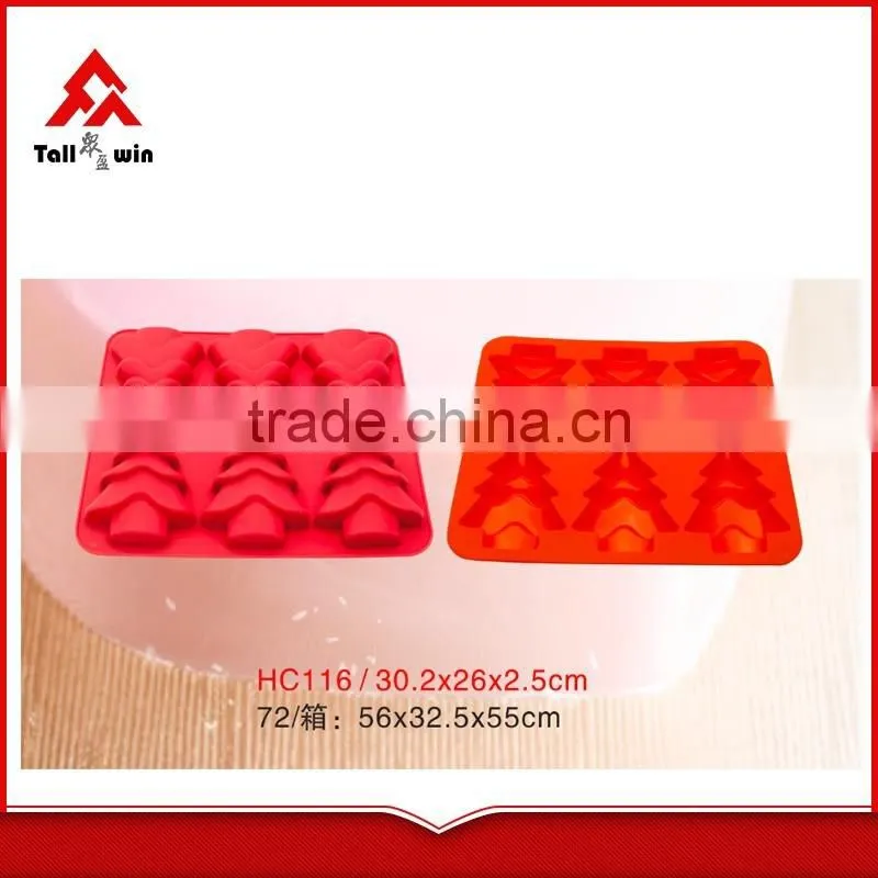 Hot selling 12 cups silicone cake baking tray