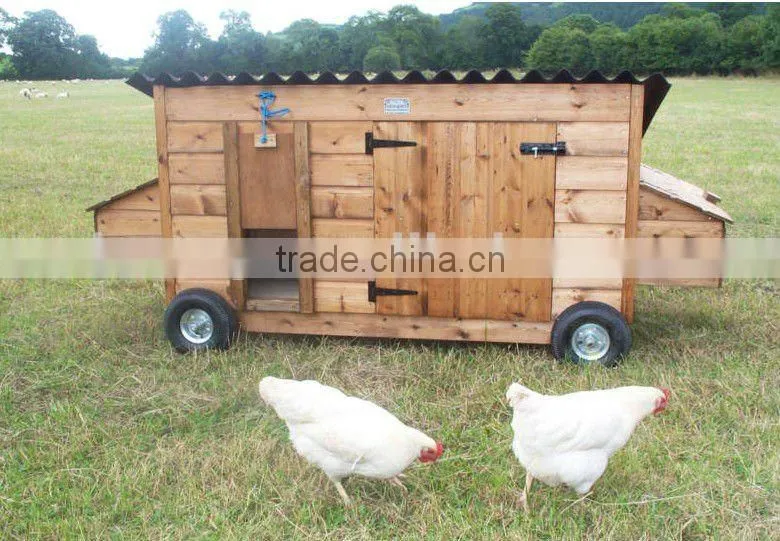 Wooden Chicken Coop Trailer