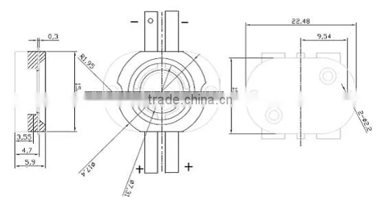 10w UV high power led 365nm,380nm,400nm led for uv flatbed printer