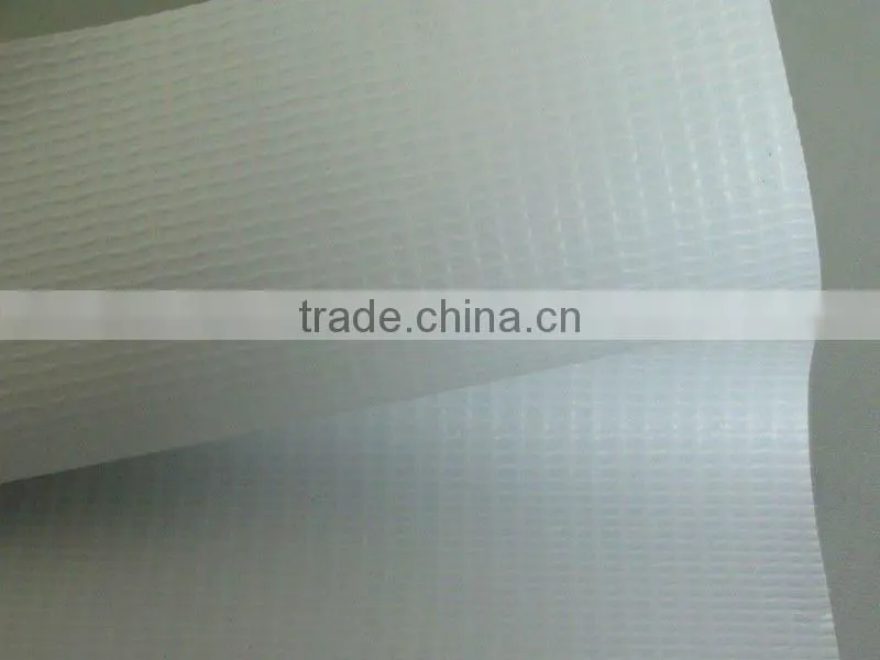 200D*300D/18*12 White Fireproof PVC Laminated Fabric For Japan Market