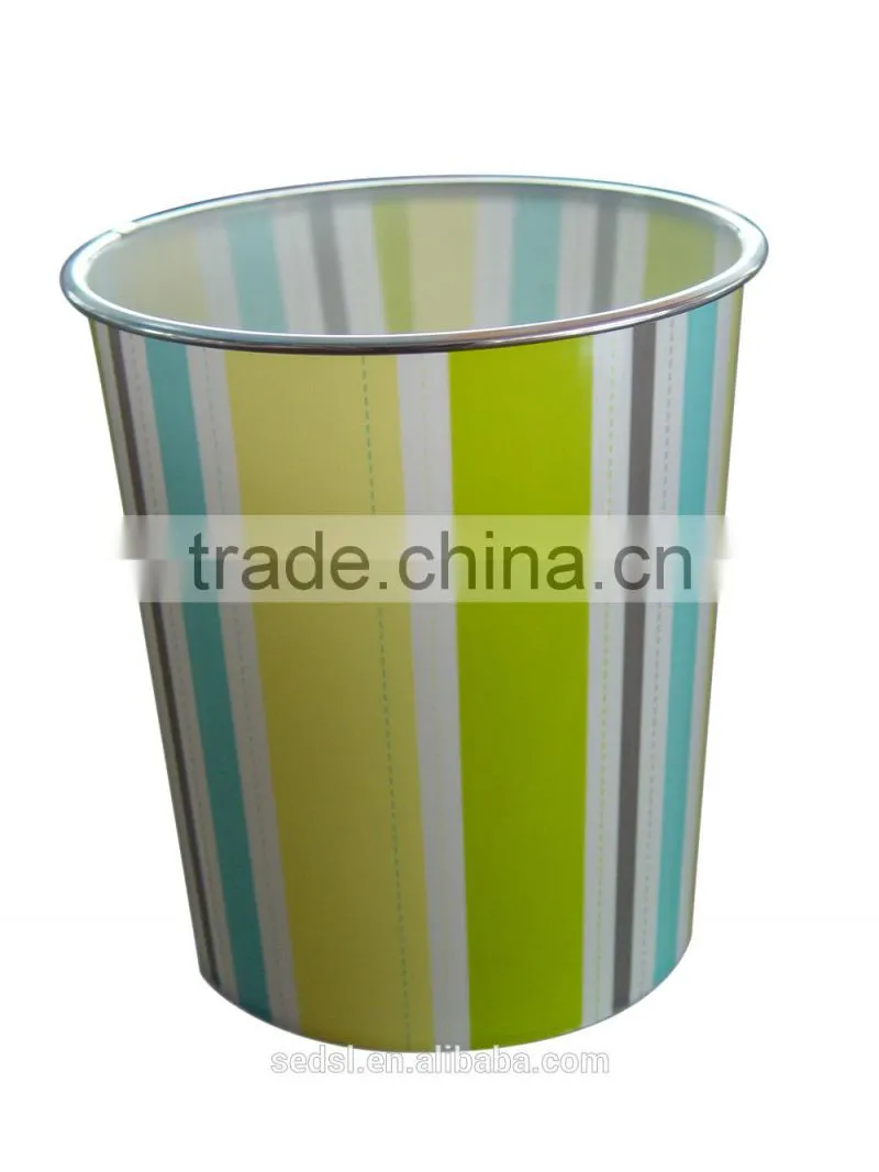 PP material Home use colorful plastic trash can