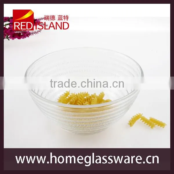 glass factory supply hot sale Crystal ROUND Salad BOWL & DISHES Circle Design