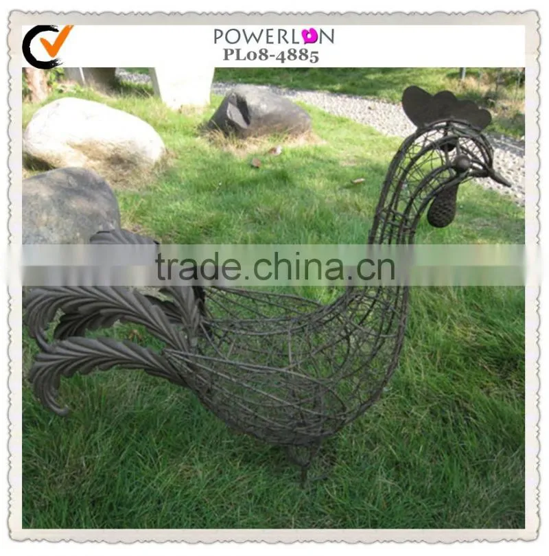 Metal outdoor decoration garden chicken