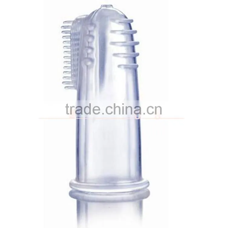 Soft 100% Silicone massage finger toothbrush/children finger toothbrush