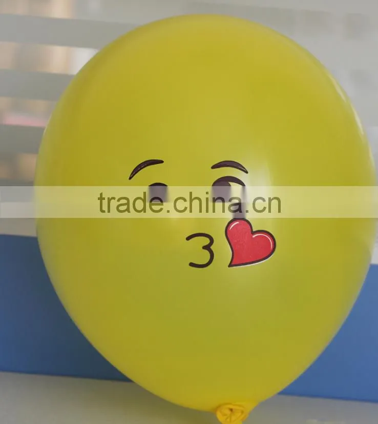 2016 Whosale Emoji Party emulsion Balloon For Decoration