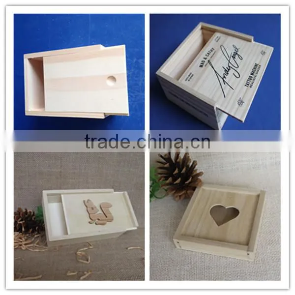 FSC top grade custom wooden pie box wholesale