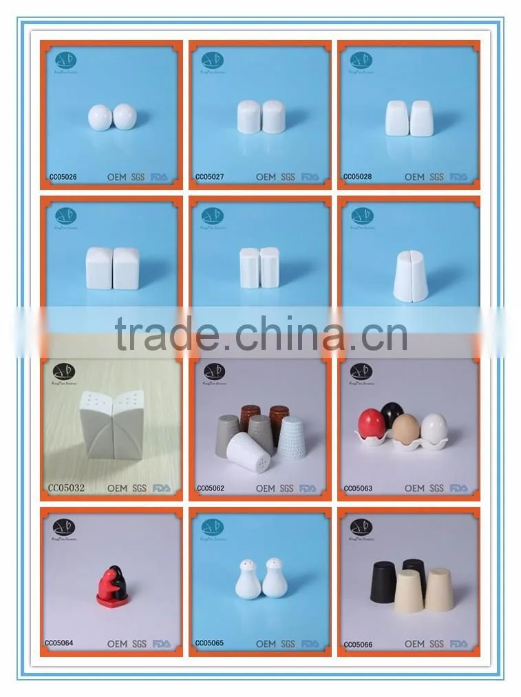 Herb & Spice Tools Type and Eco-Friendly Feature ceramic salt and pepper set