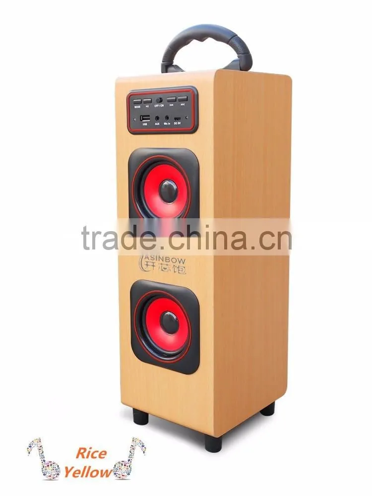 High Fidelity New Ratro Style Home Theatre Bluetooth Speaker Support TF Card With Microphone, Cube Wireless Loudspeaker For Sale